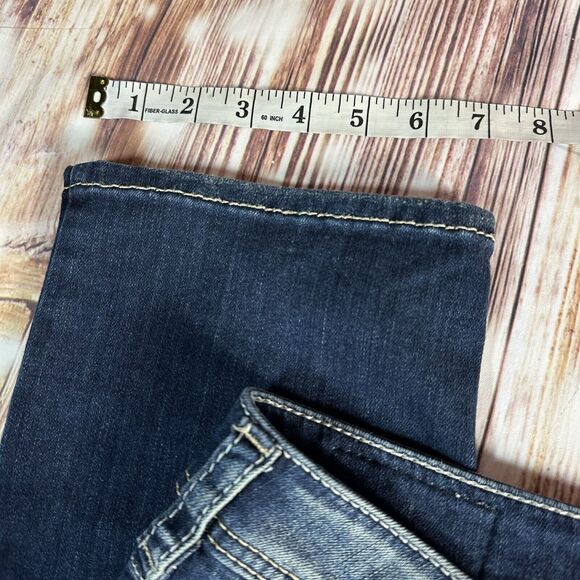 Silver Jeans AIKO Mid Capri Womens Size 30 Blue Low Rise Denim Crop Pants 30x24 - Picture 7 of 13